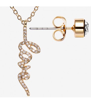 ست گوشواره و گردنبند کراش آن لاو