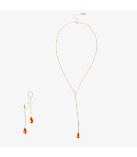 ست گوشواره و گردنبند امبر الکسیر