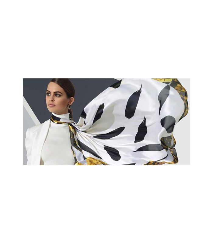 روسری سیاه و سفید اوریفلیم Siah scarf