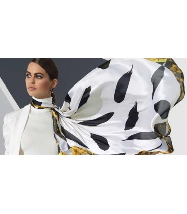 روسری سیاه و سفید اوریفلیم Siah scarf