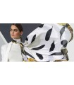 روسری سیاه و سفید اوریفلیم Siah scarf