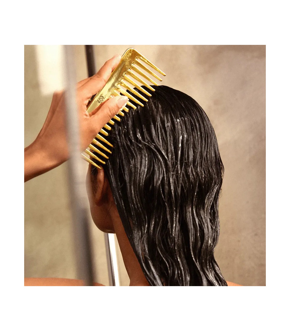 شانه دندانه درشت طلایی اکسکلوسیو