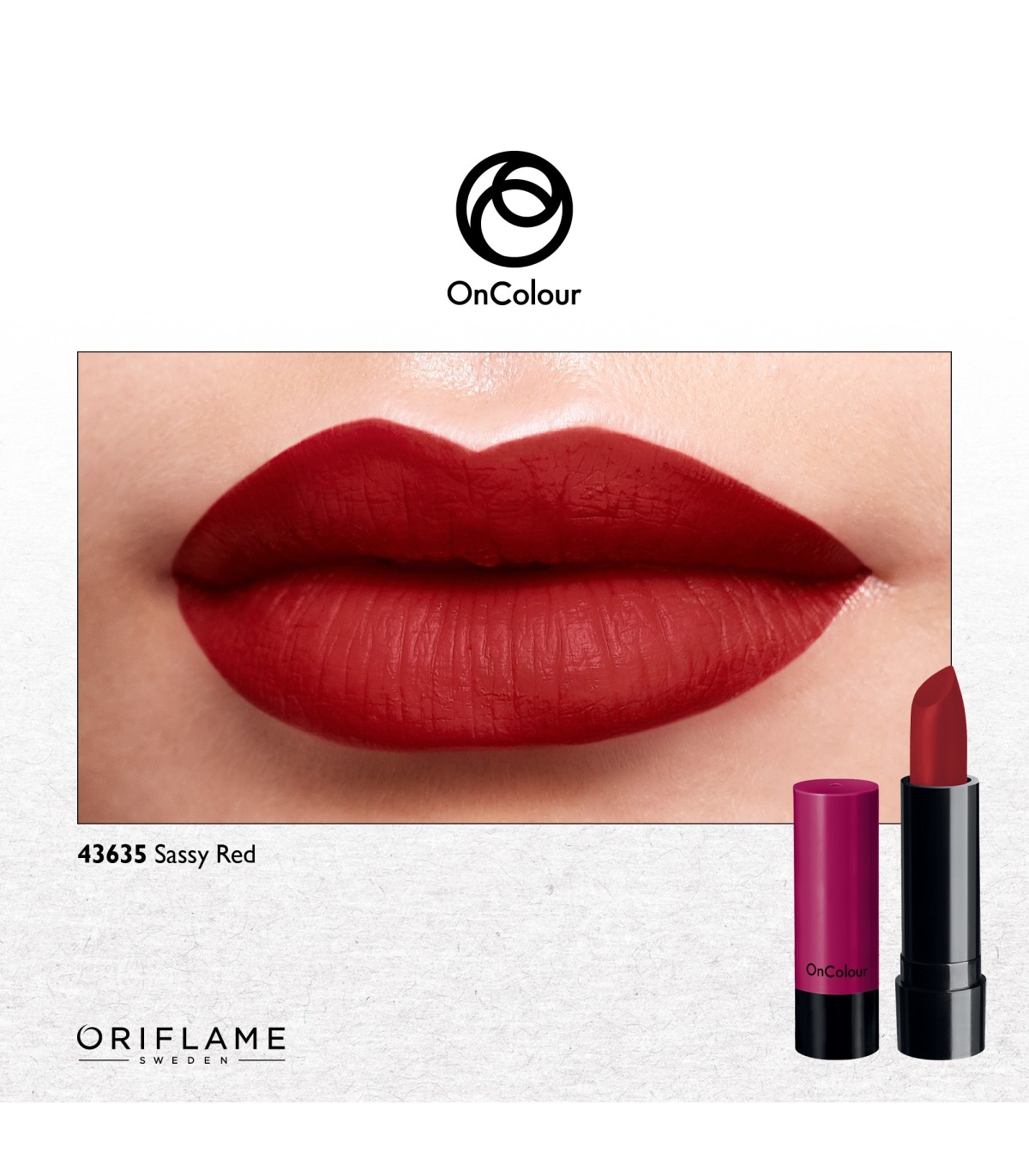 رژلب مینی مات آنکالر رنگ Sassy Red