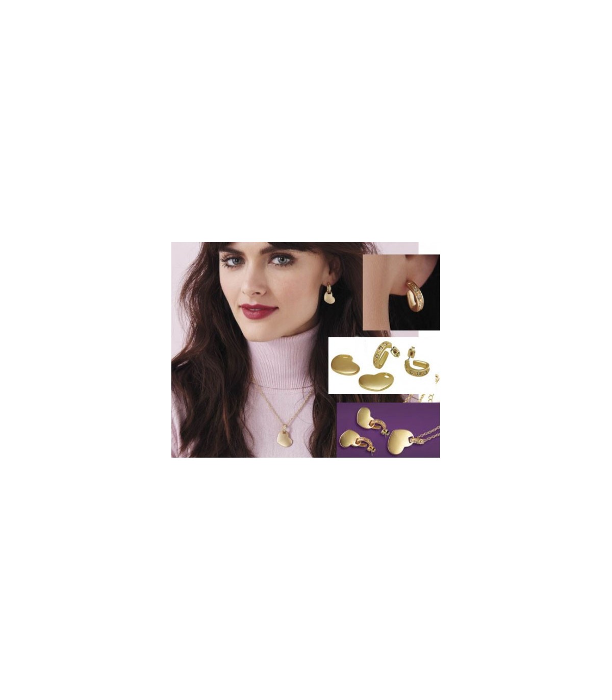 گردنبند قلبی دیتسی Ditsy Heart