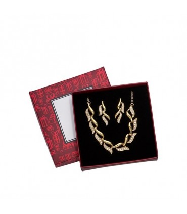 ست گردنبند و گوشواره گلدن لوکس  Golden Luxe Jewellery Set