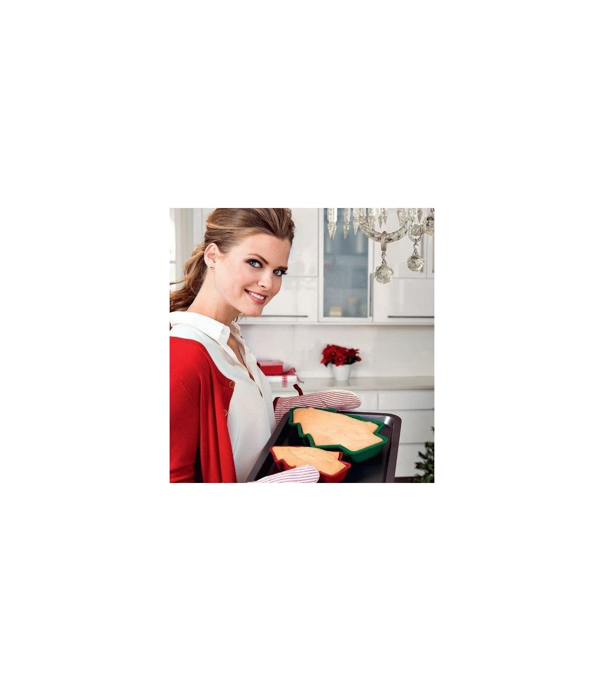 قالب کیک سیلیکونی درخت کاج