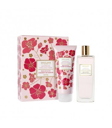 ست کادویی ادوتویلت و لوسیون بدن زنانه دلیکیت چری Delicate Cherry Blossom