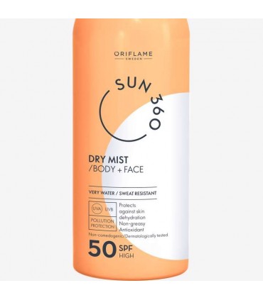 اسپری ضدآفتاب صورت و بدن سان 360 با SPF50