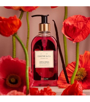 ژل شستشوی دست و بدن وانیل و گل خشـخاش اسنس