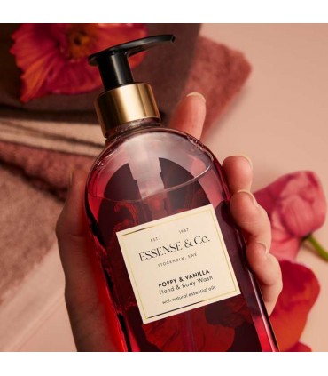 ژل شستشوی دست و بدن وانیل و گل خشـخاش اسنس